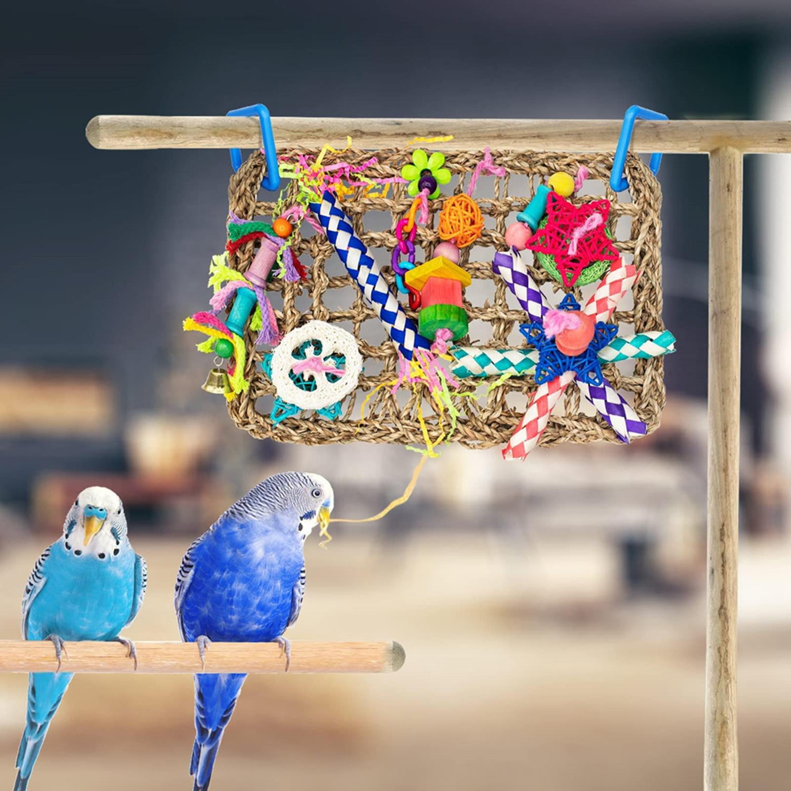 Bird Chewing Toy, Colorful Foraging Wall Toy for Birds, Suitable for Small Parakeets, Budgie, Macaws, Conures, Finches, Birds