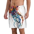 thumbnail image 2 of Logiee Colorful Floral Jellyfish Print Mens Swim Trunks Quick Dry Board Shorts,Breathable Hawaii Beach Shorts Swimwear Bathing Suits-XX-Large, 2 of 6