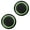 Green Circle, variant on Shock Absorption Controller Thumbstick Caps Housing Protective Ergonomic Silicone Cover Double Tone Decorative Accent