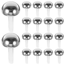 OULII 200Pcs Decorative Metal Brads Silver Two Legs for DIY Craft and Upholstery
