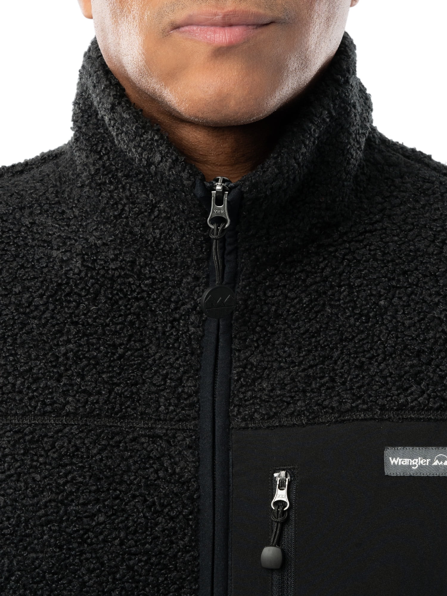 Wrangler Outdoor Men's & Big Men's Full Zip Burly Utility Hiking Sweater Vest, Size S-2XL