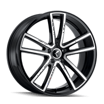Kraze Lusso-Kr190 22X8.5 5X120 38Et 74.1Cb Black/Machined