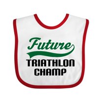 Inktastic Future Triathlon Champ Boys Baby Bib