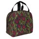 thumbnail image 2 of Easygdp Burgundy Peony Flowers Bolsa Térmica Premium - Tela Oxford Impermeable, Gran Capacidad, Bolsillo Frontal, Unisex para Trabajo, Escuela, Actividades al Aire Libre y Picnics, 2 of 8