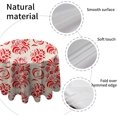 thumbnail image 3 of Coolnut Round Tablecloth Abstract Red Flowers Seamless Modern Table Cover for Home Decoration Washable Table Cloth for Dinner Picnic 60in, 3 of 5