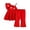 Summer Children Outfit Set-C608-Red, variant on Toddler Baby Girls Clothes Short Sleeves T-Shirt Tops Shorts Cute Summer Outfits Set Girls Summer Set 1-3 Years,9-12 Months