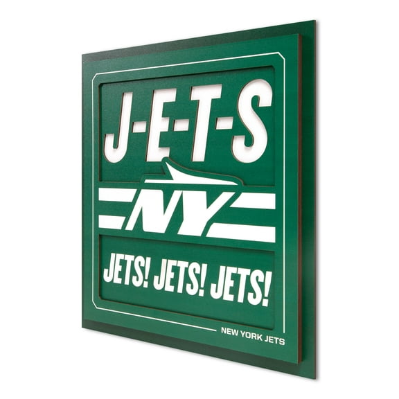 YouTheFan NFL New York Jets Slogan Series 3D Wall Art