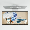 thumbnail image 4 of Basset Hound Proud Dad Happy Father's Day Desk Mat Full Keyboard Mouse Pad Bassets Dog Breed Lovers Gifts Idea Large Mousepad - 02008, 4 of 5