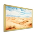 thumbnail image 2 of Designart "African Sand Dunes Desert Landscape I" Landscapes Framed Wall Art Decor - Global Yellow Desert Living Room Framed Canvas Art, 2 of 6