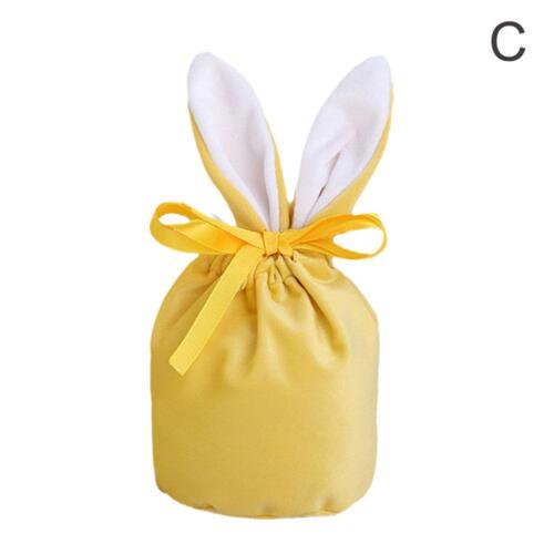 Orejas de conejo bolsa de terciopelo, Liwei orejas de conejo bolsa de regalo niños diy regalo decoración del hogar adecuado para pascua Liwei Orejas de conejo bolsa de terciopelo