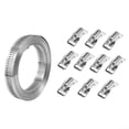thumbnail image 1 of Reliable clamp set, suitable for garden fences, pole mounts, and more, 1 of 5