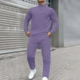 thumbnail image 2 of BOOMNY Mens Tracksuits Solid Color Sweatshirts Baggy Pants 2Pcs Gym Sweat Suits Running Jogging Fall Winter Athletic Tracksuit Outfits, 2 of 8