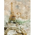 thumbnail image 2 of Roberto, LuAnn 25x32 Black Ornate Wood Framed with Double Matting Museum Art Print Titled - Sepia Paris, 2 of 4