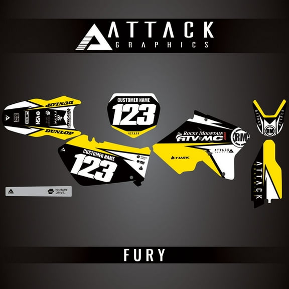 Attack Graphics Custom Fury Complete Bike Graphics Kit