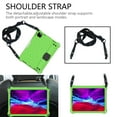 thumbnail image 4 of ELEHOLD Kids Case for iPad 10th Gen 10.9" 2022, Honeycomb Texture EVA Cover with Wristband Handstrap Pencil Holder Crossbody Shoulder Strap Shockproof Rugged Case for iPad 10th 2022,Green, 4 of 6
