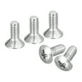 thumbnail image 1 of Unique Bargains M4x8mm Oval Head Phillips Machine Screws, 50 Pack 304 Stainless Steel Slightly Raised Countersunk Head Screws, 1 of 5