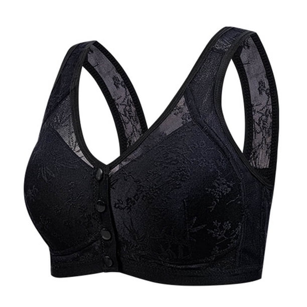 Ropa Interior Transpirable para Mujeres Sujetador Inalámbrico Delgado de Tamaño Grande con Diseño de Reunión, Ropa Interior de Poliéster Elástica Cómoda Diaria para el Uso Diario