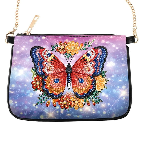 Blue Butterfly Diamond Art Painting Kit Bag