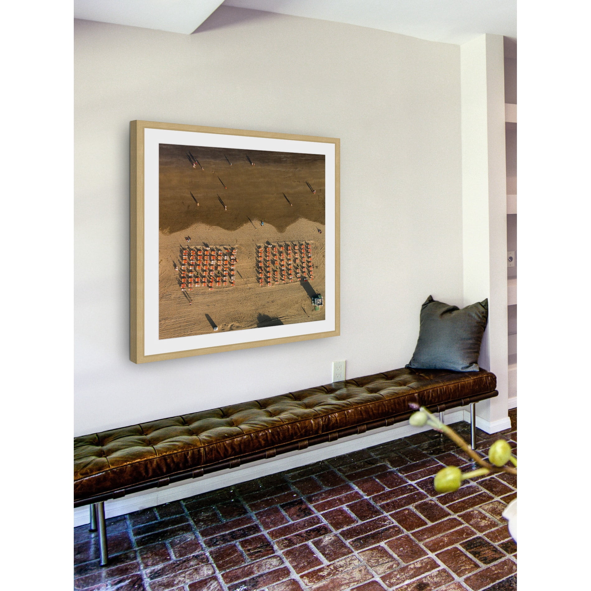 Marmont Hill "Chairs In Rows" By Karolis Janulis Framed Painting Art Print, 18.0" x 1.5"