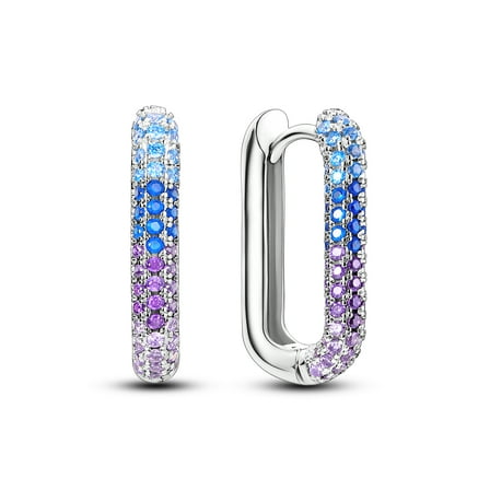 MULA Hoop Earring for Women S925 Sterling Silver 5A Cubic Zirconia Diamond Shinning Earring Jewelry Gifts