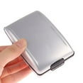 thumbnail image 4 of Sylvtty Card Case Dust-proof Waterproof Mini Large Capacity Anti-theft Protective Aluminum Alloy Pocket Credit Card Holder for Outdoor, 4 of 7