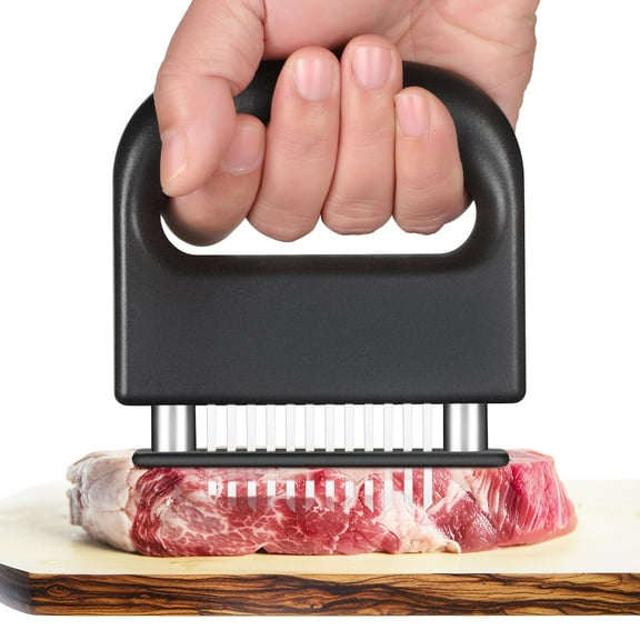 Meat Tenderizer, With 48 Stainless Steel Ultra Sharp Needle Blades, Meat Poultry Tenderizer, for Tenderizing Beef, Pork, Turkey, Fish, Cooking Tool Best for Tenderizing, Marinade, BBQ