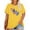 B-Yellow, variant on XCHQRTI Heart Women Graphic Shirt Plus Size 4th of July Short Sleeve Shirt Valentine's Day Top