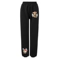 thumbnail image 3 of Gibobby leggings gluteos deportivo Pantalones deportivos con estampado de animales navideños para mujer, pantalones cálidos, pantalones informales ajustados（Negro， M), 3 of 4