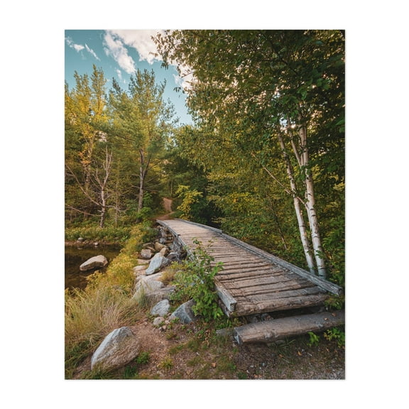 Baxter Bridge - Greenville Maine Photography Unframed Wall Art Print 8 x 10 inches