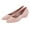Beige, variant on Women Cute Slip-on Ballet Shoes Solid Classic Pointed Toe Closed Toe Flats Comfort Dress Shoes Shallow Mouth Non-Slip Ladies Jelly Shoes