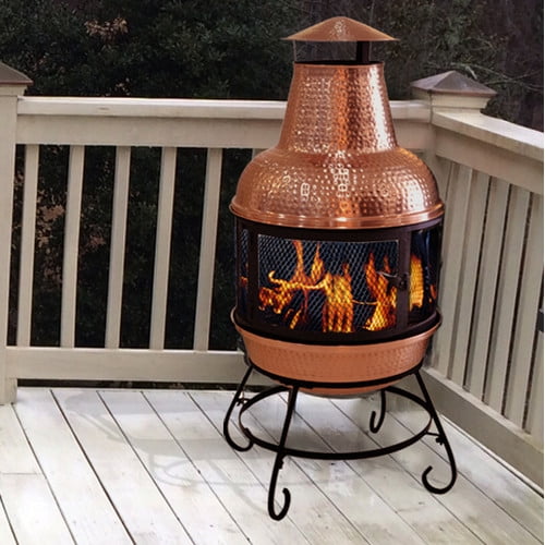 Deeco Cape Copper Wood Burning Chiminea by Deeco