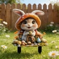 thumbnail image 4 of Cheapark Easter Bunny Egg Yard Stakes 2D Waterproof Signs for Outdoor Lawn Patio Easter Holiday Decor, 4 of 6
