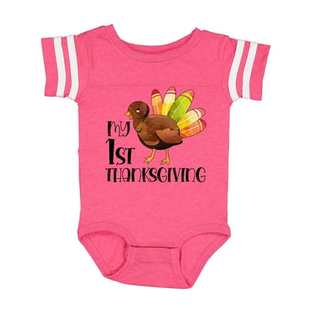 

Inktastic My 1st Thanksgiving Cute Baby Turkey Gift Baby Boy or Baby Girl Bodysuit