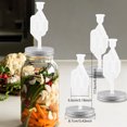 thumbnail image 4 of 4Pcs Fermentation Kit Reusable Mason Jar Fermentation Kit Good Sealing Fermentation Lids Kit with Silicone Ring Rustproof Detachable 4 Fermentation Lids 4 Airlocks for Sauerkraut Pickle Hot Sauce, 4 of 6