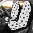 thumbnail image 2 of ABPHQTO Juego de 2 fundas para asientos de coche con estampado de pata de perro, Protector universal para asientos delanteros de coche, apto para coche, SUV, sedán, camión, 2 of 3