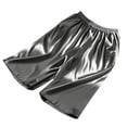 thumbnail image 6 of Shorts Split Loungewear Women Summer Satin Pajama Shorts for Women Knee Length Cooling Casual Shorts Loose Plus Size Women’s Home Loungewear Shorts Black XXL, 6 of 7