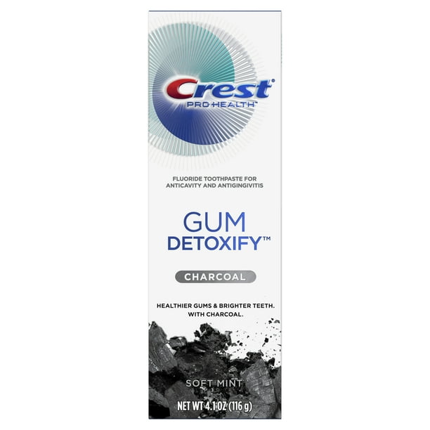 Crest Pro Health Gum Detoxify Charcoal Toothpaste, Soft Mint, 4.1 oz