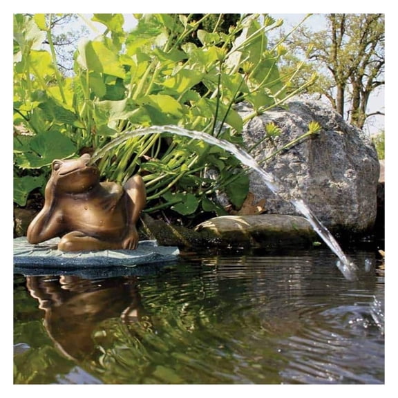 Lazy Frog on Lily Pad Spitter Fountain for Ponds and Water Gardens | 78311