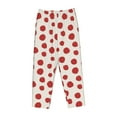 thumbnail image 4 of Goofa Abstract Red Polka Dot Printed Soft Pajama Pants for Women, Wide Leg Comfy Casual Lounge Yoga Pants-XX-Large, 4 of 9