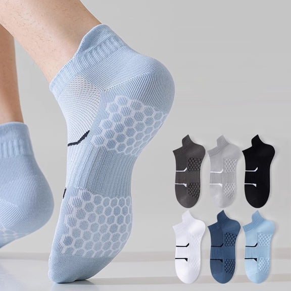 Men's Ankle Running Socks , Athletic Cushioned Low Cut Casual Sports Socks For Women