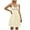 Beige-06, variant on Boho Dresses For Women Beach Fashion Casual Loose A-Line V-Neck Sleeveless Spaghetti Straps Solid Color Mini Flowy Sundress Purple