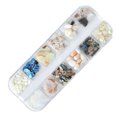 thumbnail image 1 of justharion Natural Conch Chip Nail Sticker Set High Brightness Nail Decals Kit Manicure Beauty Supplies, 1 of 1
