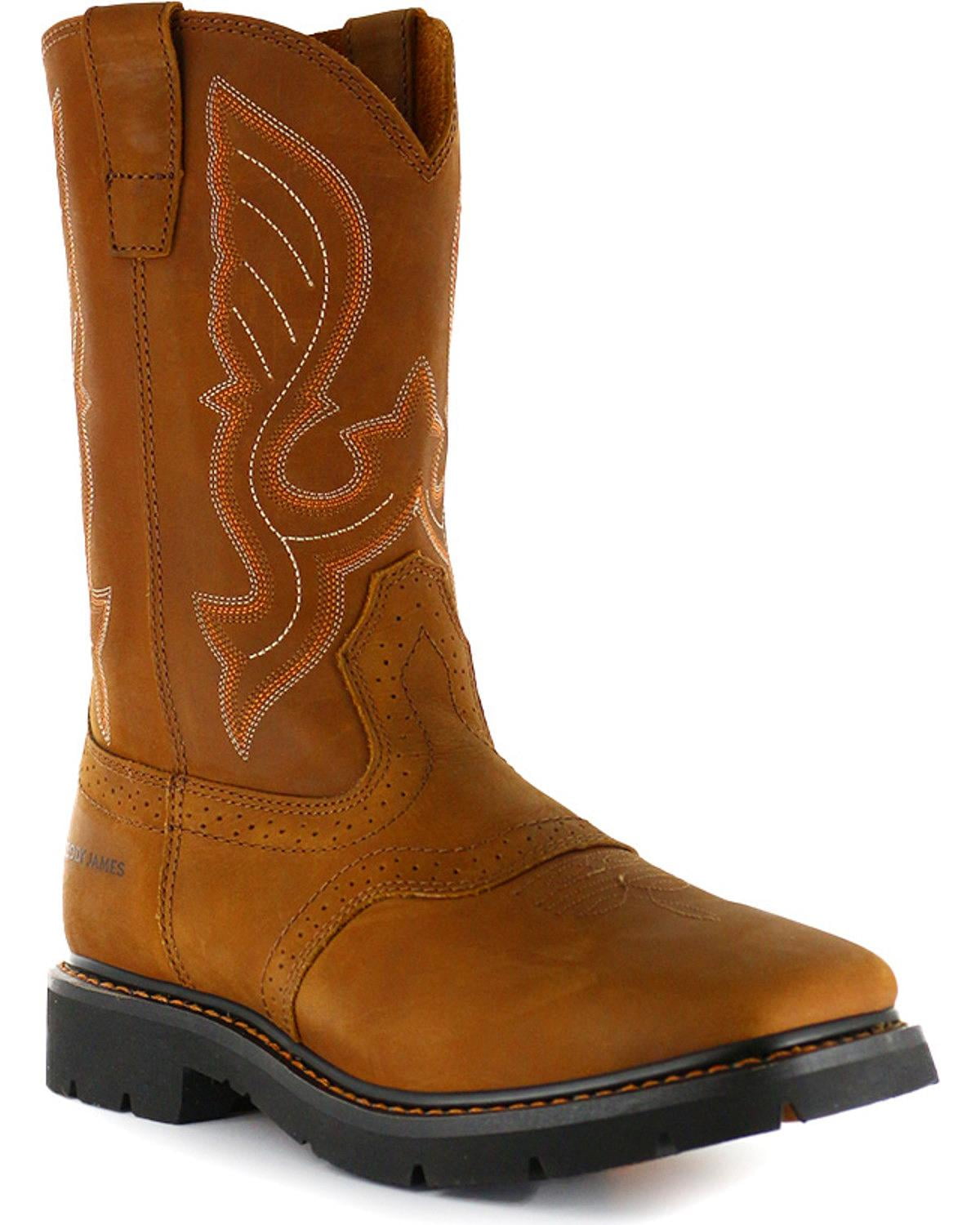 cody james square toe work boots