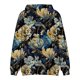 thumbnail image 4 of Men's Loose Flowers Printed Hooded Sweatshirt Men's Casual Fashion Sports SweatshirtXL, 4 of 4