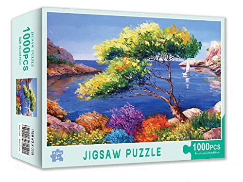 1000Piece Aegean Sea Jigsaw Puzzles Adults Teen Large Piece Landscape Family Toy 