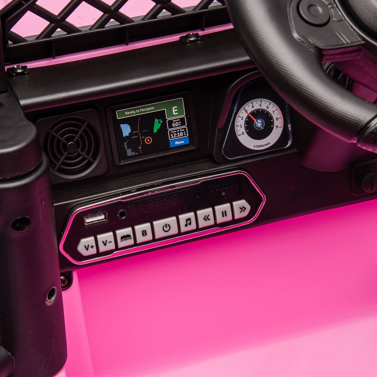 CIPACHO Licensed TOYOTA FJ Cruiser 12 V Powered Ride On Car 2.4G with Parents Remote Control, Electric Car for Kids, Pink CIPACHO Licensed TOYOTA FJ Cruiser 12 V Powered Ride On Car 2.4G with Parents Remote Control, Electric Car for Kids, Pink