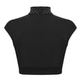 thumbnail image 4 of Xnihocha T-shirt Athlétique à Sequins Col Roulé Ballet Danse pour Filles, Noir 6, 4 of 7