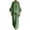 Green, variant on Two Piece Linen Sets for Women Casual Collared 3/4 Sleeve Layered Tops Palazzo Pants Plus Size Trendy Outfits Black 3XL