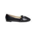 thumbnail image 2 of Kensie Girl Little Kids Ballerinas Flats , Black Smooth, 3, 2 of 8