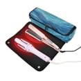 thumbnail image 3 of Hair Tool Organizer Bag with Heat Resistant Mat Removable Travel Storage Case for Hot Air Brushes Curling Irons Ocean Surface, 3 of 8